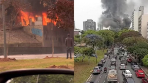 Avenida 23 de Maio reabre após incêndio que atingiu o viaduto Condessa de São Joaquim