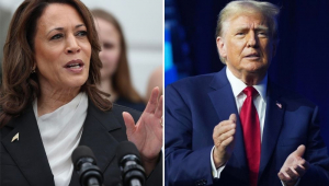 Kamala Harris e Trump aparecem empatados nas pesquisas a 22 dias das eleições nos Estados Unidos